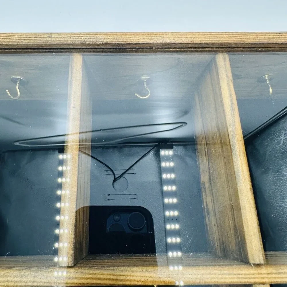 Tannery Lane Trinket Curio Glass Co Wooden Miniature Front Wall Ornament Hanging - Picture 9 of 15